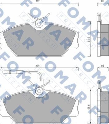 Fomar friction FO 492681 Klocki hamulcowe, zestaw FO492681: Dobra cena w Polsce na 2407.PL - Kup Teraz!