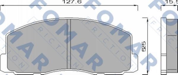 Fomar friction FO 439681 Тормозные колодки дисковые, комплект FO439681: Отличная цена - Купить в Польше на 2407.PL!