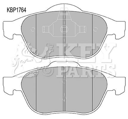 Key parts KBP1764 Гальмівні колодки, комплект KBP1764: Приваблива ціна - Купити у Польщі на 2407.PL!