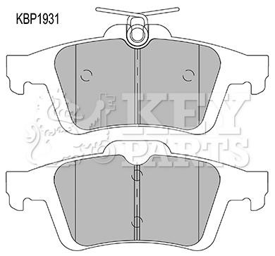 Key parts KBP1931 Brake Pad Set, disc brake KBP1931: Buy near me in Poland at 2407.PL - Good price!
