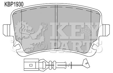 Key parts KBP1930 Гальмівні колодки, комплект KBP1930: Приваблива ціна - Купити у Польщі на 2407.PL!