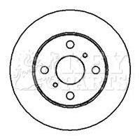 Key parts KBD4173 Front brake disc ventilated KBD4173: Buy near me at 2407.PL in Poland at an Affordable price!