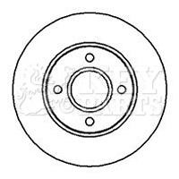 Key parts KBD4120 Front brake disc ventilated KBD4120: Buy near me in Poland at 2407.PL - Good price!