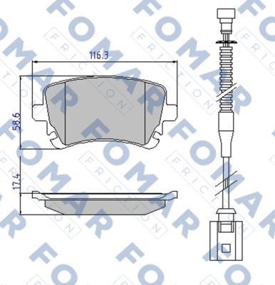 Fomar friction FO 913981 Тормозные колодки дисковые, комплект FO913981: Отличная цена - Купить в Польше на 2407.PL!