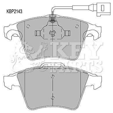 Key parts KBP2143 Гальмівні колодки, комплект KBP2143: Приваблива ціна - Купити у Польщі на 2407.PL!