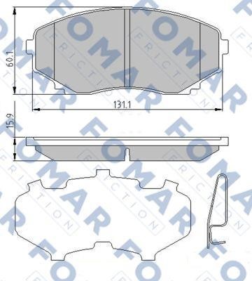 Fomar friction FO 663781 Klocki hamulcowe, zestaw FO663781: Dobra cena w Polsce na 2407.PL - Kup Teraz!