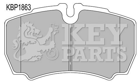 Key parts KBP1863 Klocki hamulcowe, zestaw KBP1863: Dobra cena w Polsce na 2407.PL - Kup Teraz!