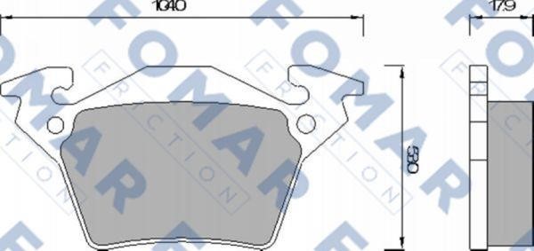 Fomar friction FO 678781 Brake Pad Set, disc brake FO678781: Buy near me at 2407.PL in Poland at an Affordable price!