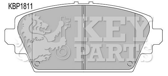 Key parts KBP1811 Тормозные колодки дисковые, комплект KBP1811: Отличная цена - Купить в Польше на 2407.PL!