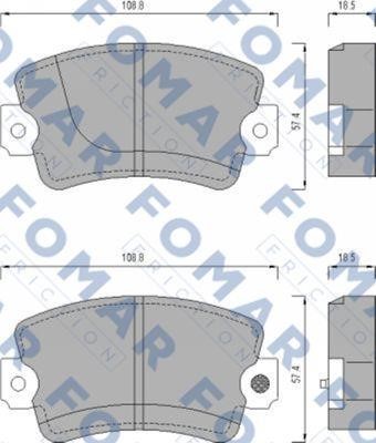 Fomar friction FO 429081 Klocki hamulcowe, zestaw FO429081: Dobra cena w Polsce na 2407.PL - Kup Teraz!