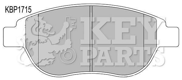 Key parts KBP1715 Тормозные колодки дисковые, комплект KBP1715: Отличная цена - Купить в Польше на 2407.PL!