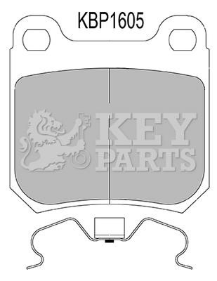 Key parts KBP1605 Brake Pad Set, disc brake KBP1605: Buy near me in Poland at 2407.PL - Good price!