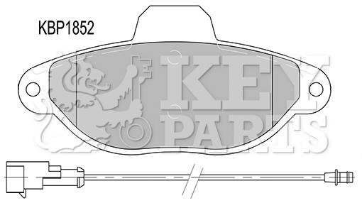 Key parts KBP1852 Klocki hamulcowe, zestaw KBP1852: Dobra cena w Polsce na 2407.PL - Kup Teraz!