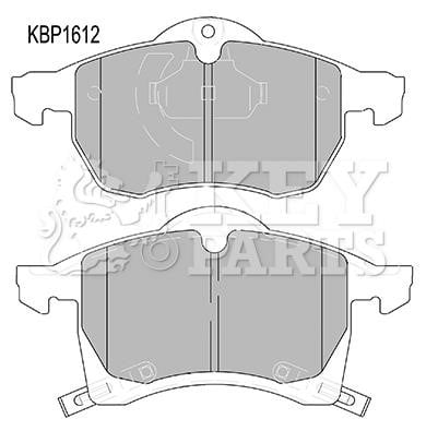 Key parts KBP1612 Brake Pad Set, disc brake KBP1612: Buy near me in Poland at 2407.PL - Good price!