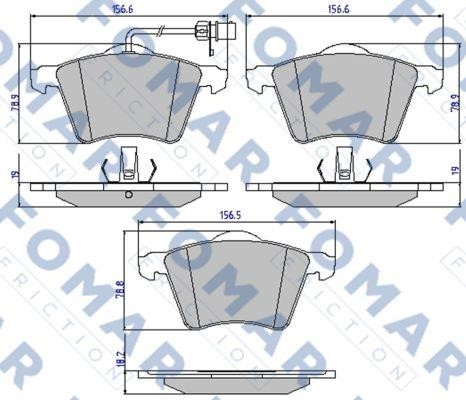 Fomar friction FO 814781 Scheibenbremsbeläge, Set FO814781: Kaufen Sie zu einem guten Preis in Polen bei 2407.PL!