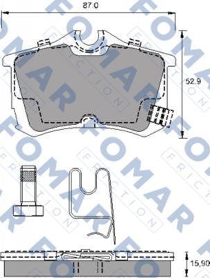 Fomar friction FO 790381 Klocki hamulcowe, zestaw FO790381: Dobra cena w Polsce na 2407.PL - Kup Teraz!