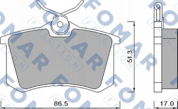 Fomar friction FO 448181 Brake Pad Set, disc brake FO448181: Buy near me in Poland at 2407.PL - Good price!