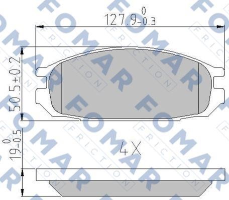 Fomar friction FO 487681 Тормозные колодки дисковые, комплект FO487681: Отличная цена - Купить в Польше на 2407.PL!