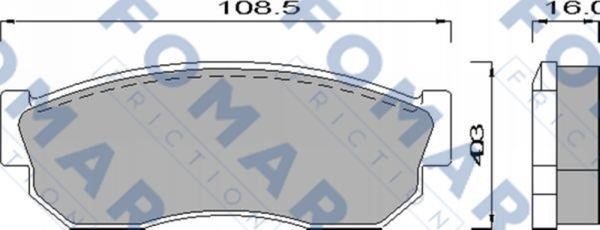 Fomar friction FO 432181 Brake Pad Set, disc brake FO432181: Buy near me in Poland at 2407.PL - Good price!