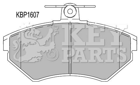 Key parts KBP1607 Гальмівні колодки, комплект KBP1607: Приваблива ціна - Купити у Польщі на 2407.PL!