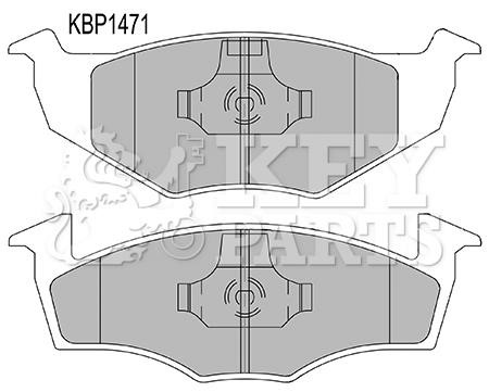 Key parts KBP1471 Гальмівні колодки, комплект KBP1471: Приваблива ціна - Купити у Польщі на 2407.PL!