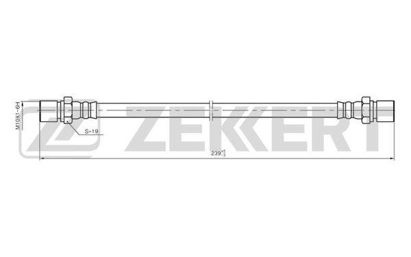 Zekkert BS-9024 Brake Hose BS9024: Buy near me in Poland at 2407.PL - Good price!