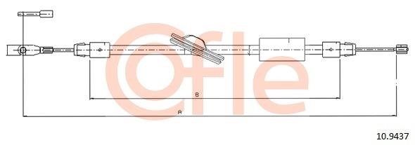 Cofle 92.10.9437 Seilzug, feststellbremse 92109437: Kaufen Sie zu einem guten Preis in Polen bei 2407.PL!