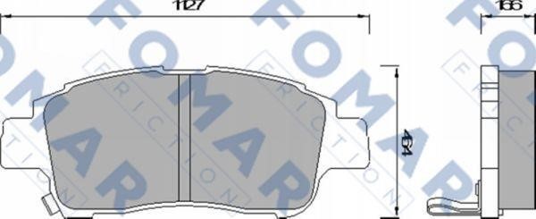 Fomar friction FO 920381 Тормозные колодки дисковые, комплект FO920381: Отличная цена - Купить в Польше на 2407.PL!