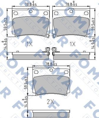 Fomar friction FO 239281 Klocki hamulcowe, zestaw FO239281: Dobra cena w Polsce na 2407.PL - Kup Teraz!