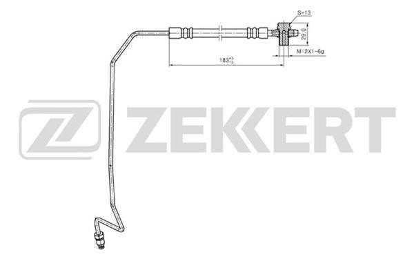 Zekkert BS-9244 Тормозной шланг BS9244: Отличная цена - Купить в Польше на 2407.PL!