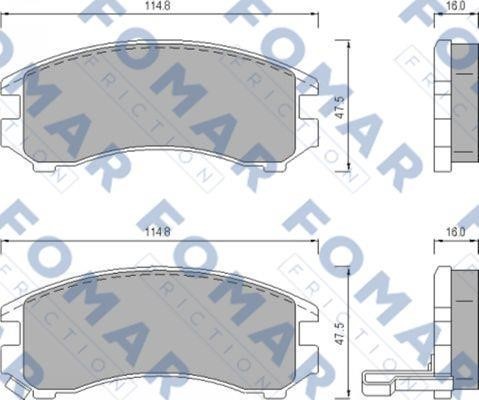 Fomar friction FO 443681 Klocki hamulcowe, zestaw FO443681: Dobra cena w Polsce na 2407.PL - Kup Teraz!