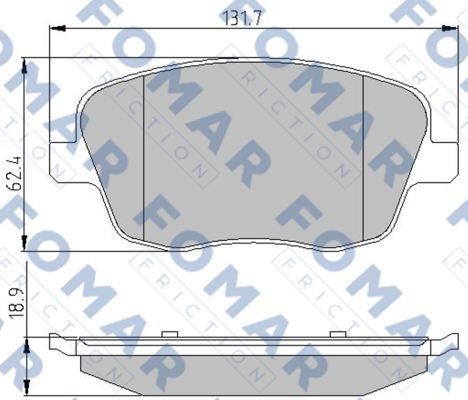 Fomar friction FO 908081 Гальмівні колодки, комплект FO908081: Приваблива ціна - Купити у Польщі на 2407.PL!