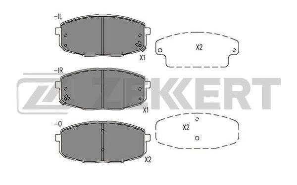 Zekkert BS-1578 Front disc brake pads, set BS1578: Buy near me in Poland at 2407.PL - Good price!