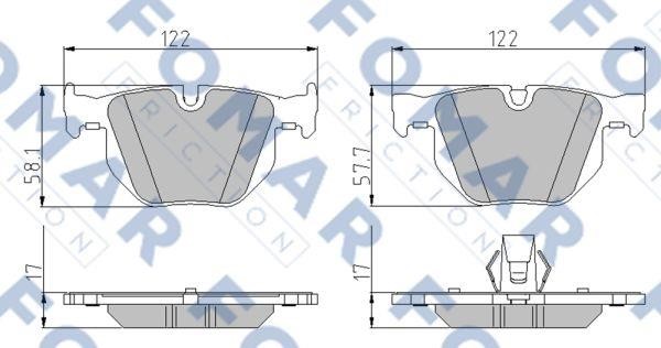 Fomar friction FO 931181 Klocki hamulcowe, zestaw FO931181: Dobra cena w Polsce na 2407.PL - Kup Teraz!