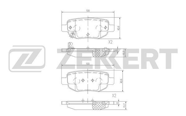 Zekkert BS-2379 Тормозные колодки дисковые задние, комплект BS2379: Отличная цена - Купить в Польше на 2407.PL!