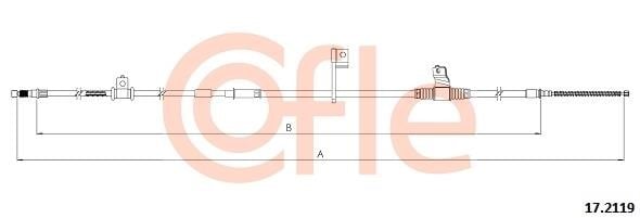 Cofle 17.2119 Seilzug, feststellbremse 172119: Kaufen Sie zu einem guten Preis in Polen bei 2407.PL!