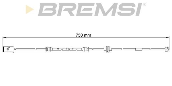 Bremsi WI0618 Датчик износа тормозных колодок WI0618: Отличная цена - Купить в Польше на 2407.PL!