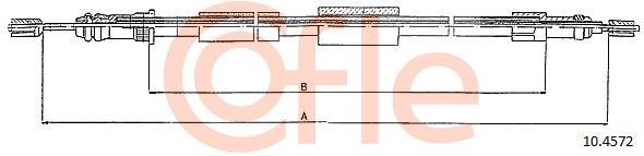 Cofle 92.10.4572 Трос стояночного тормоза 92104572: Отличная цена - Купить в Польше на 2407.PL!