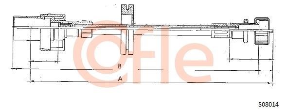 Cofle 92.S08014 Tacho Shaft 92S08014: Buy near me in Poland at 2407.PL - Good price!
