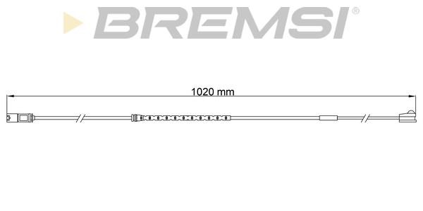 Bremsi WI0788 Warning contact, brake pad wear WI0788: Buy near me in Poland at 2407.PL - Good price!