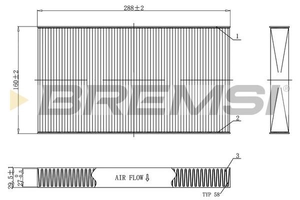 Bremsi FC0477 Filter, interior air FC0477: Buy near me in Poland at 2407.PL - Good price!