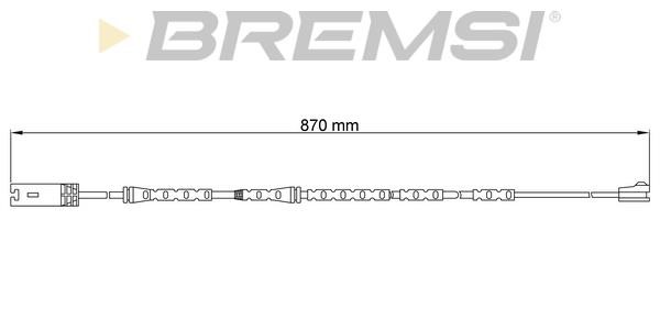 Bremsi WI0694 Warning contact, brake pad wear WI0694: Buy near me in Poland at 2407.PL - Good price!