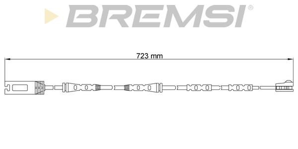 Bremsi WI0690 Датчик износа тормозных колодок WI0690: Отличная цена - Купить в Польше на 2407.PL!