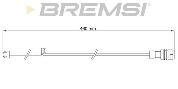 Bremsi WI0741 Warning contact, brake pad wear WI0741: Buy near me in Poland at 2407.PL - Good price!