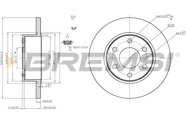 Bremsi CD5316S Bremsscheibe hinten, unbelüftet CD5316S: Kaufen Sie zu einem guten Preis in Polen bei 2407.PL!