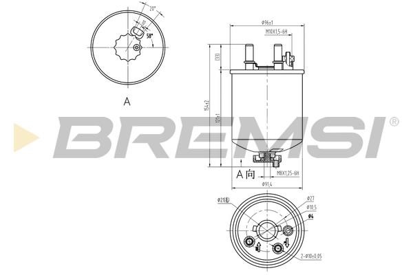 Bremsi FE0832 Fuel filter FE0832: Buy near me in Poland at 2407.PL - Good price!