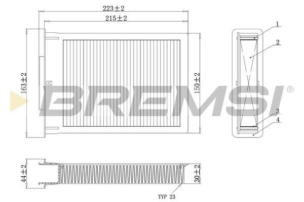 Bremsi FC0077C Filter, Innenraumluft FC0077C: Kaufen Sie zu einem guten Preis in Polen bei 2407.PL!