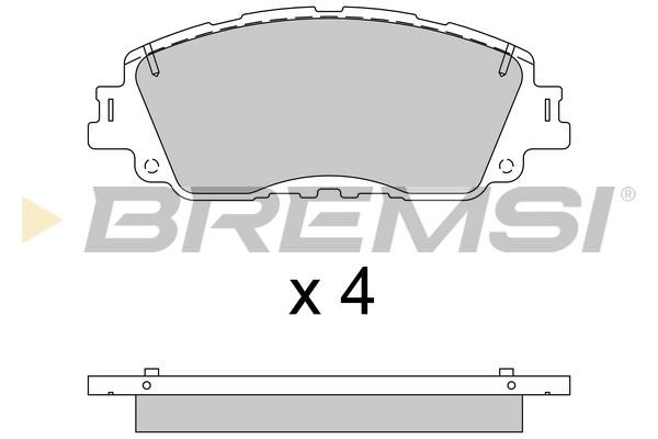 Bremsi BP3785 Brake Pad Set, disc brake BP3785: Buy near me in Poland at 2407.PL - Good price!