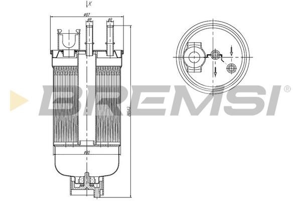 Bremsi FE1492 Fuel filter FE1492: Buy near me in Poland at 2407.PL - Good price!