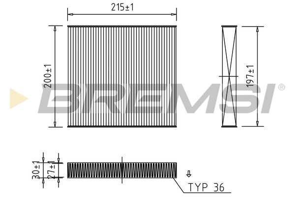 Bremsi FC0431 Filter, Innenraumluft FC0431: Kaufen Sie zu einem guten Preis in Polen bei 2407.PL!